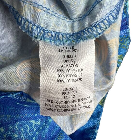 Peter Millar Collection Mens Large Blue Floral 7" Inseam Swin Trunks - Picture 8 of 9